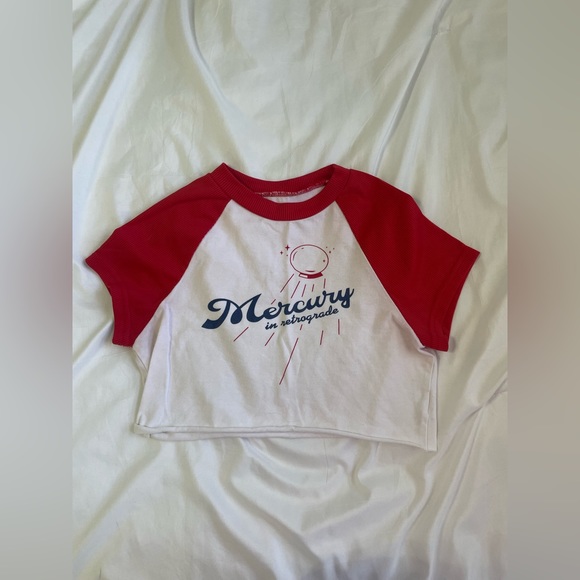 Mercury in Retrograde Baby Tee - Picture 1 of 2